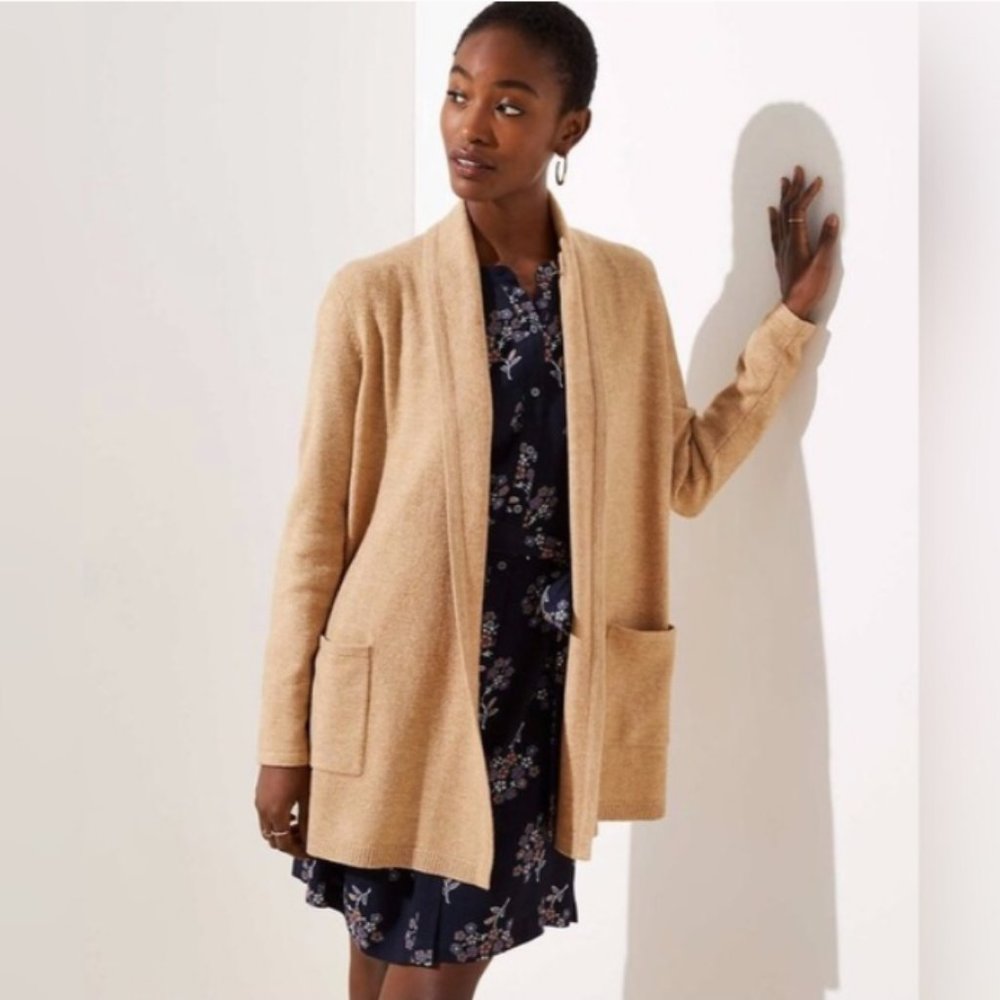 LOFT  Soft Camel Cardigan